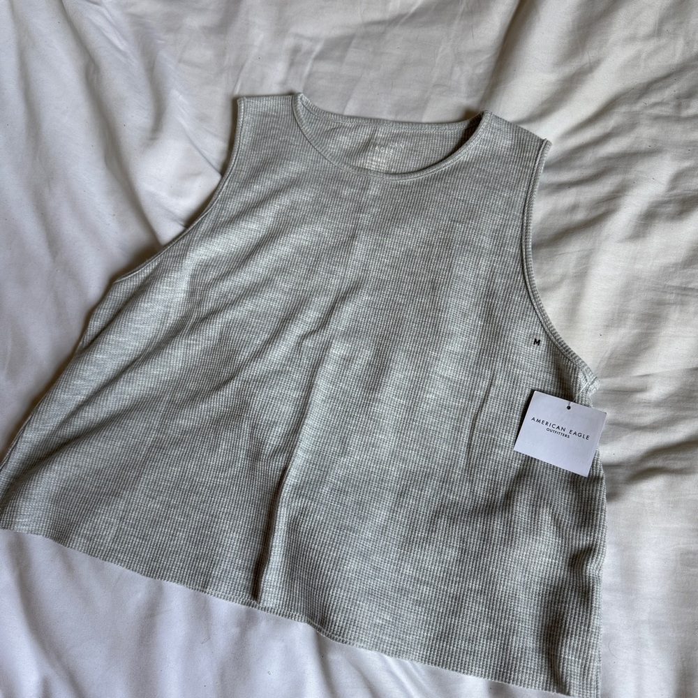 AE Boxy Waffle Tank Top